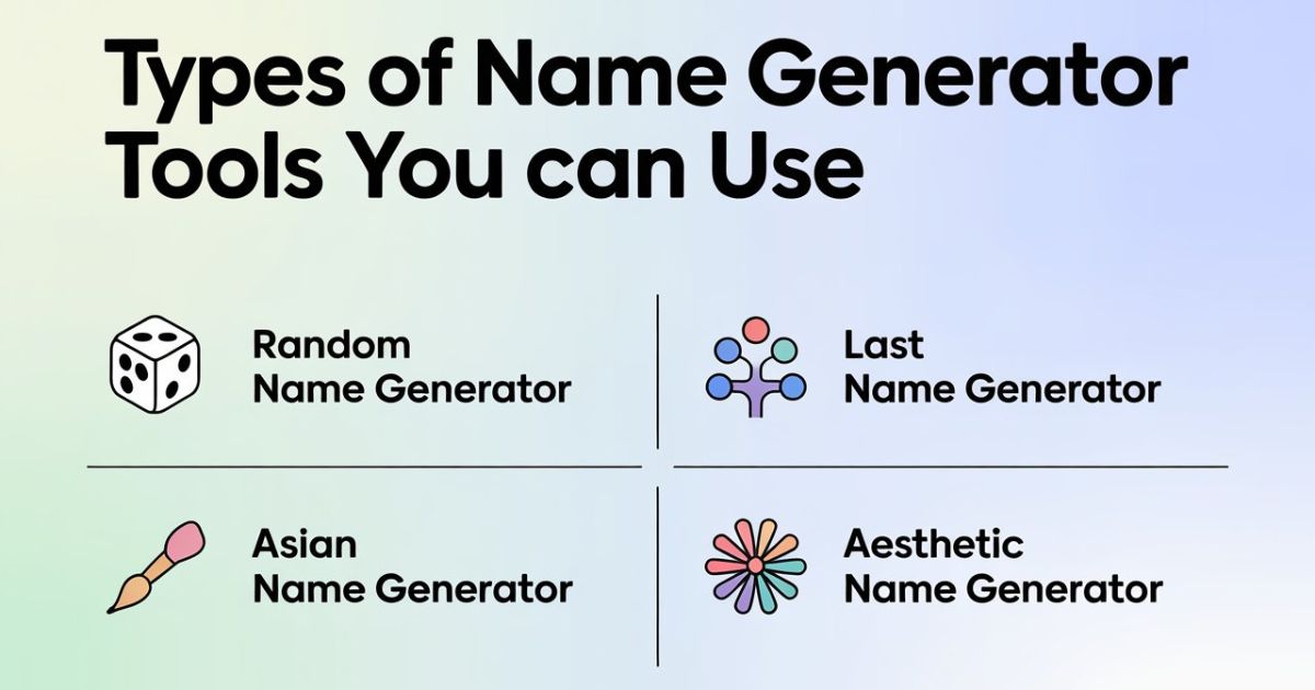 Types of Name Generator Tools You Can Use